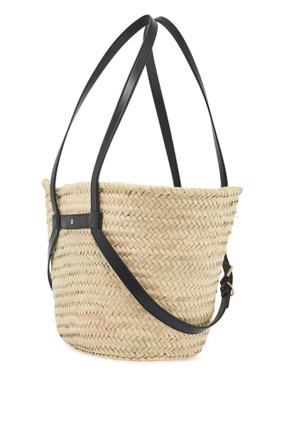 raffia voyou medium shoulder bag