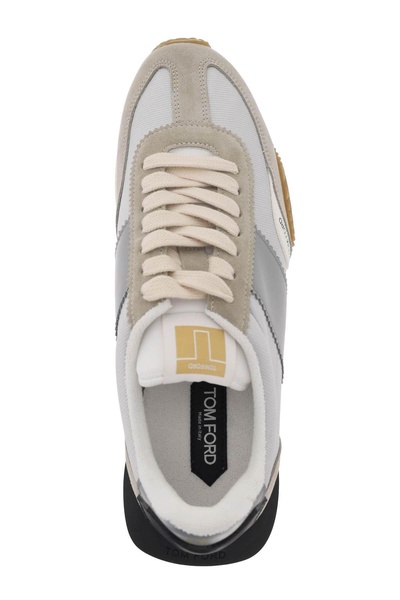 Tom Ford James Sneakers In Lycra And Suede Leather