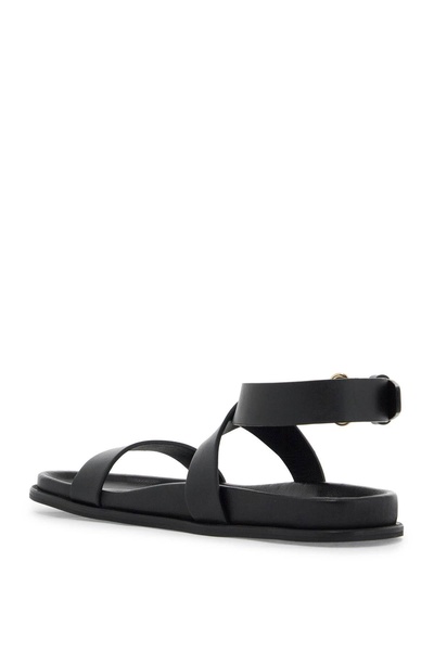 Black 'The Leather Chunky' Sandals