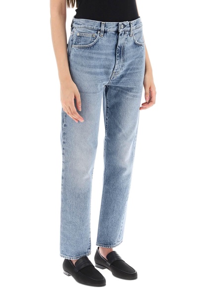 twisted seam cropped jeans