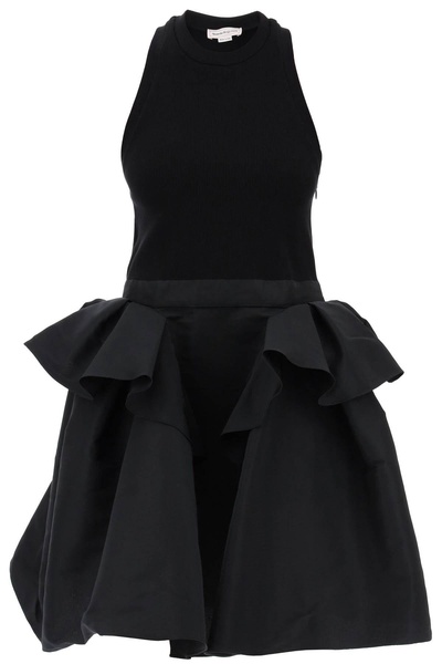 Alexander Mcqueen Hybrid Mini Dress