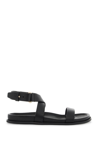 Black 'The Leather Chunky' Sandals