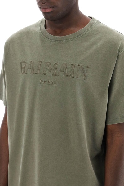 Balmain Vintage Logo Embroidered T-Shirt