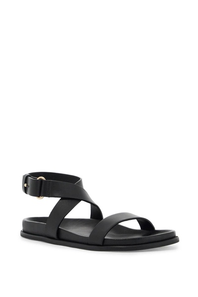 Black 'The Leather Chunky' Sandals