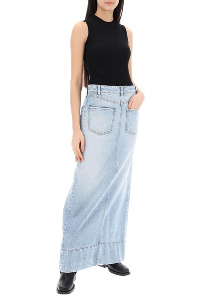 maxi denim skirt from the pi