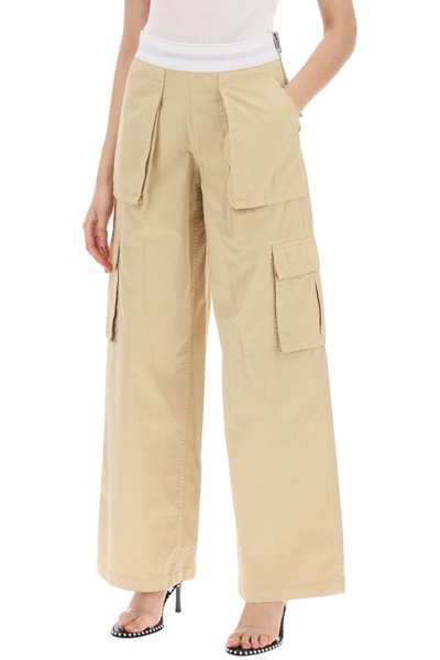 Alexander Wang Rave Cargo Pants With Elastic Waistband