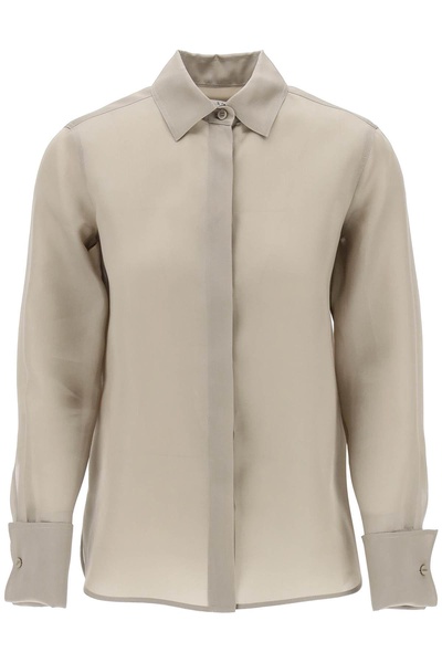 nola silk organza shirt in italian