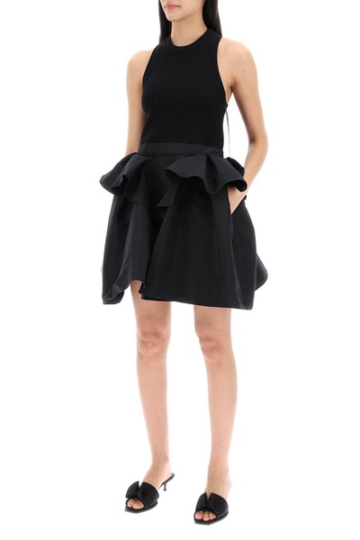 Alexander Mcqueen Hybrid Mini Dress