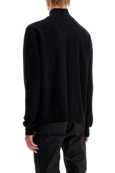 high-neck cashmere pullover sweater