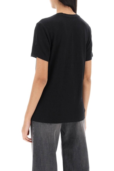 Isabel marant etoile zewel t-shirt with metallic logo print