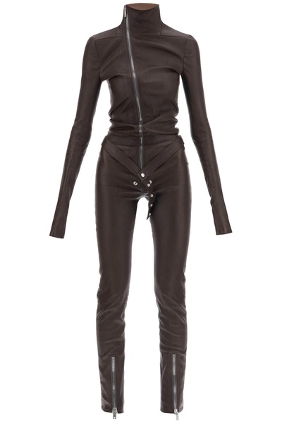 jumpsuit in leather