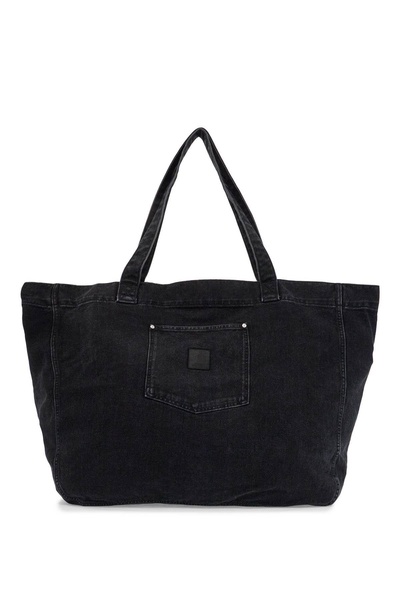 denim rivet tote bag