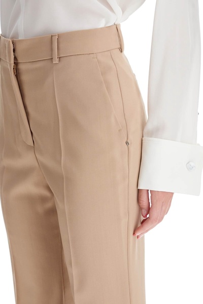 flared wool stretch pants