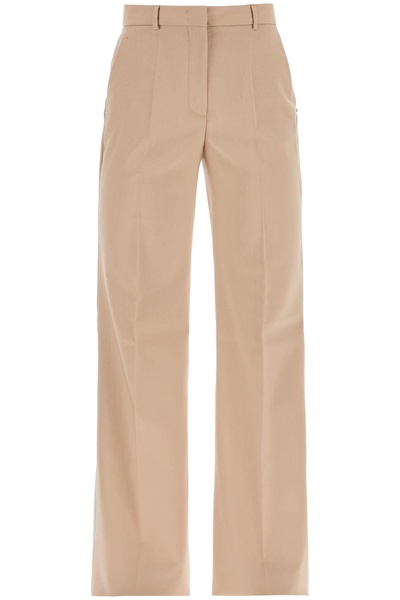 flared wool stretch pants