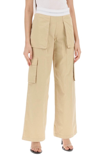 Alexander Wang Rave Cargo Pants With Elastic Waistband