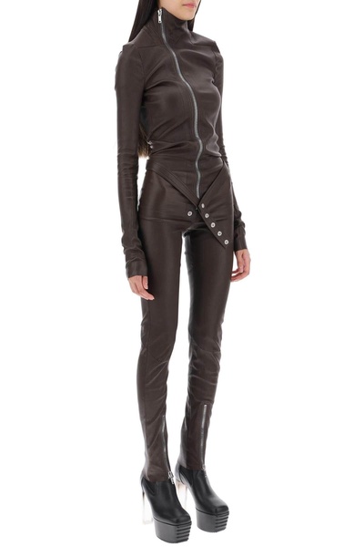 jumpsuit in leather