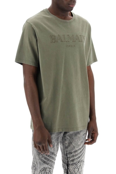 Balmain Vintage Logo Embroidered T-Shirt