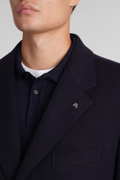 Tagliatore C Ld13B Coat in Blue