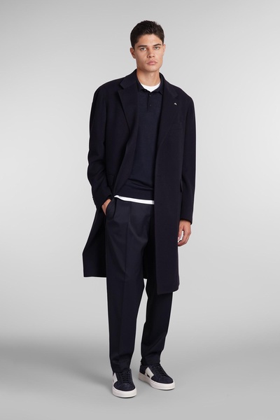 Tagliatore C Ld13B Coat in Blue