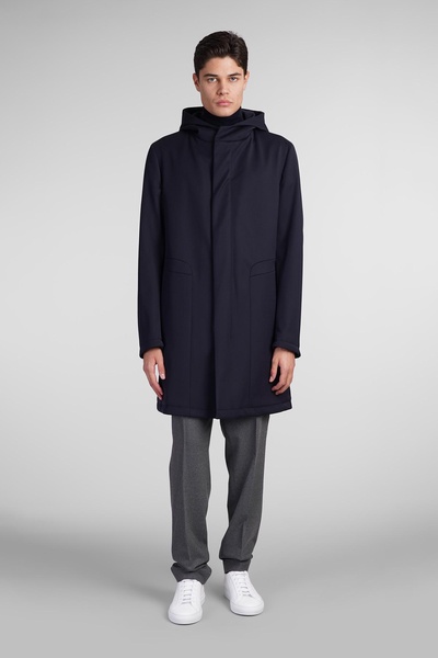 Tagliatore Clift Tr Coat in Blue