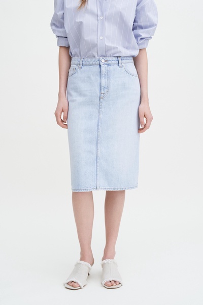 Denim Midi Skirt