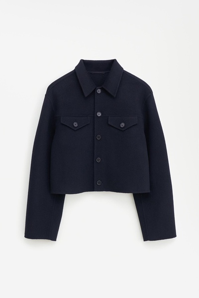 Short Wool Cashmere Jacket