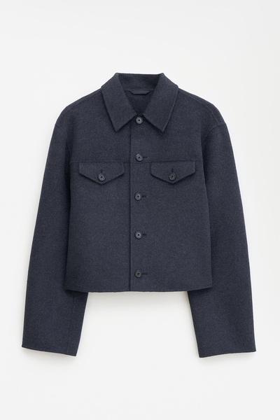 Short Wool Cashmere Jacket