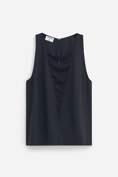 Contrast V-Neck Tank