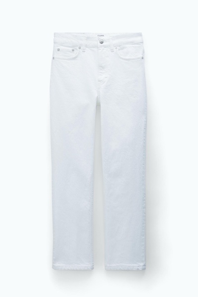 Stella Cropped White Wash