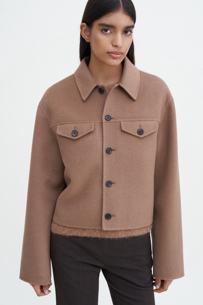 Short Wool Cashmere Jacket