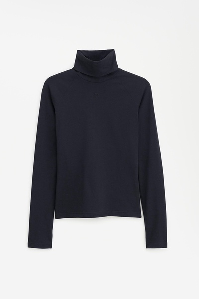 Cotton Turtleneck Top