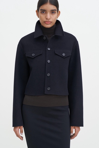 Short Wool Cashmere Jacket