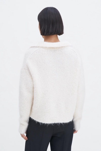 Soft Alpaca Polo Sweater