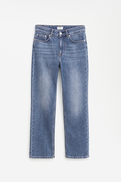 Stella Cropped Mid Blue Wash