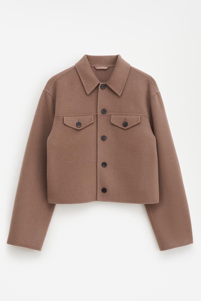 Short Wool Cashmere Jacket