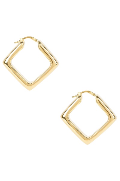 Rhombus Hoop Earrings