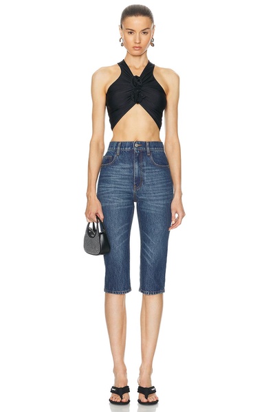 High Waisted Cropped Skinny