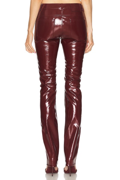 Faux Patent Leather Pant