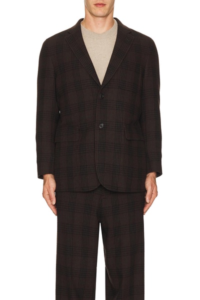 3B Box-Fit Jacket Wool Plaid