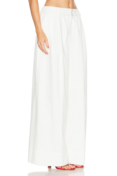 Elastic Waist Wide Leg Pant