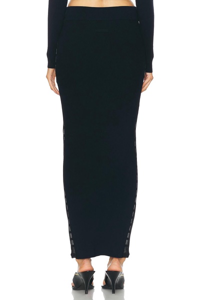 Mariniere Long Ribbed Skirt