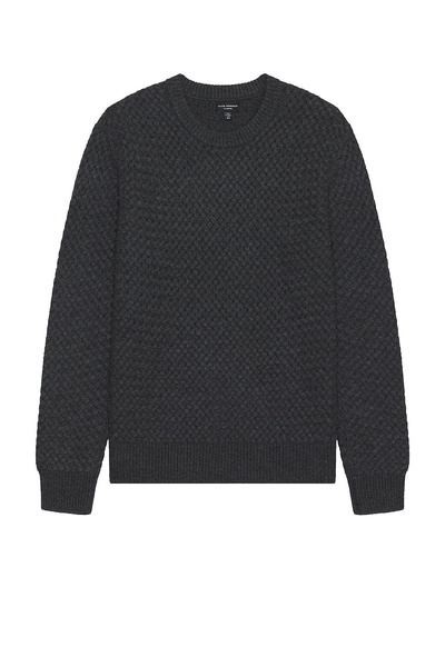 Cash Basketweave Crew Sweater