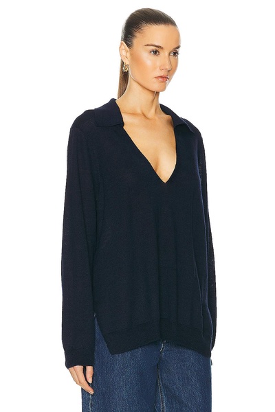 Eve V Neck Polo Sweater