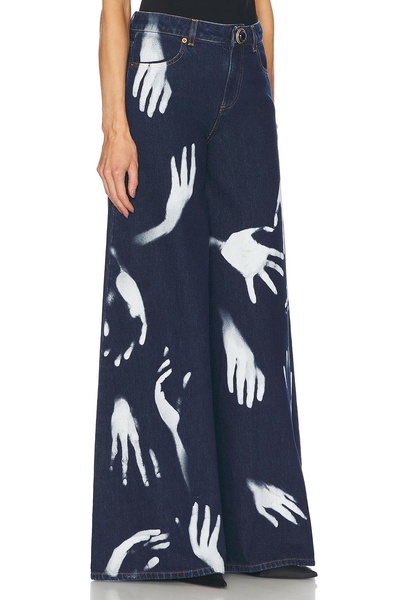 Handprint Wide Leg