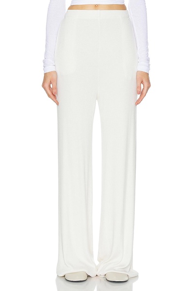 Rib Wide Leg Pant