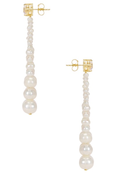 Freshwater Pearl CZ Earrings