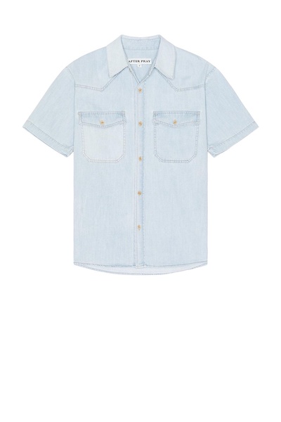 Short Sleeved Denim Shirt