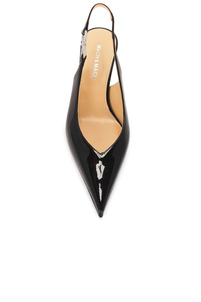 Crystal Bow Pointed Toe Slingback