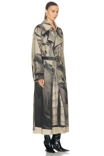 Trench Trompe L'oeil Oversize Trench Coat