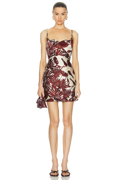 Haley Cowl Draped Mini Dress